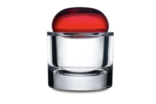 Ecrin Lidded Vassel Rojo Small