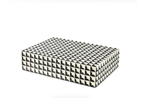 BOX CABAS BLACK & WHITE L