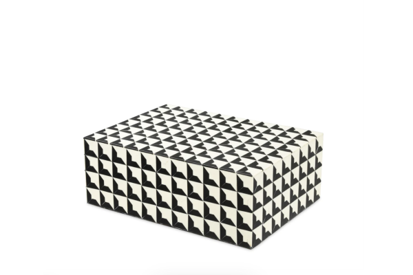 BOX CABAS BLACK & WHITE S