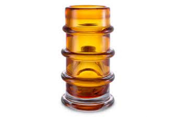 VASE BLOOM AMBER