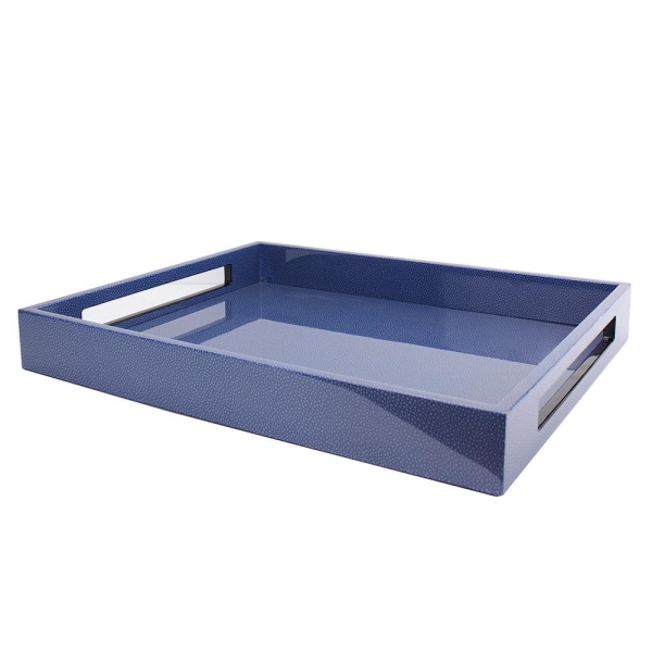 16 X 14 TRAY BLUE SHAGREEN