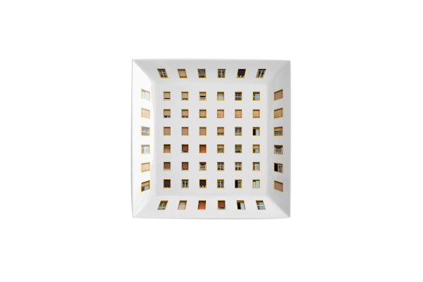 La Finestra Sul Cortile Large Square Porcelain Tray