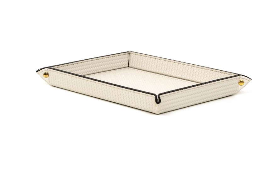 RIGID TRINKET RECTANGULAR TRAY 15 X 20 CREAM