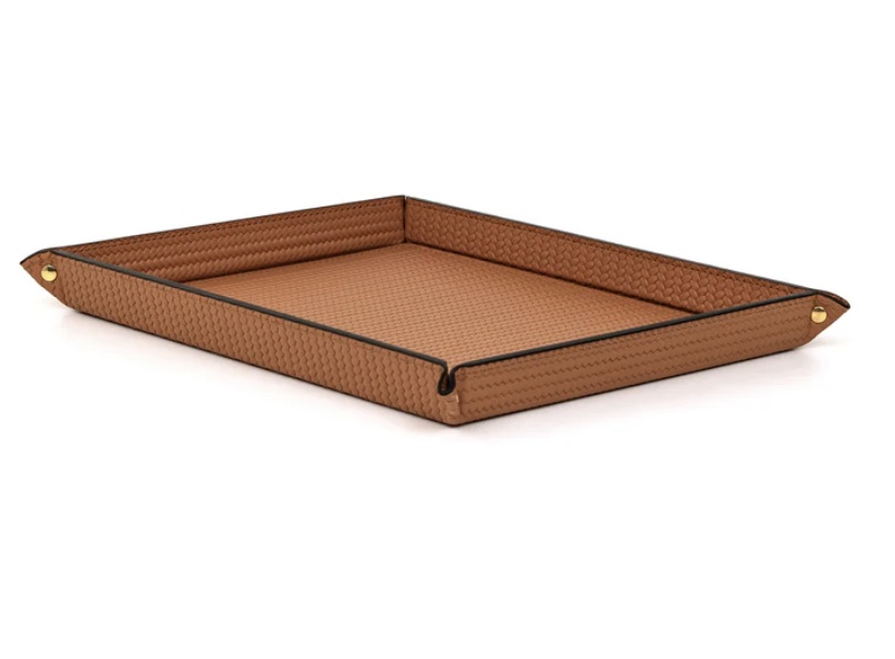 RIGID TRINKET RECTANGULAR TRAY 21 X 33 TAUPE