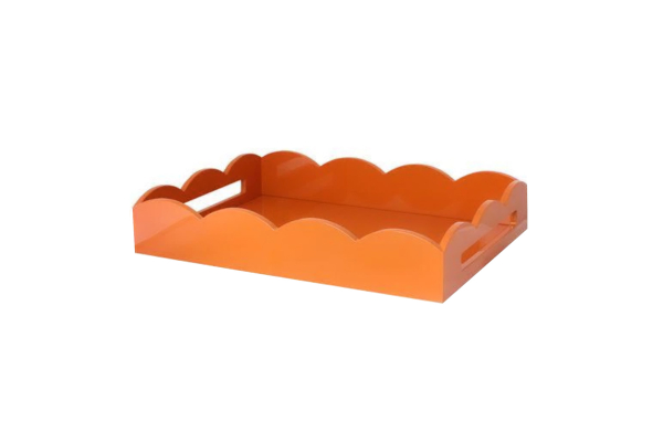 SCALLOPED TRAY ORANGE