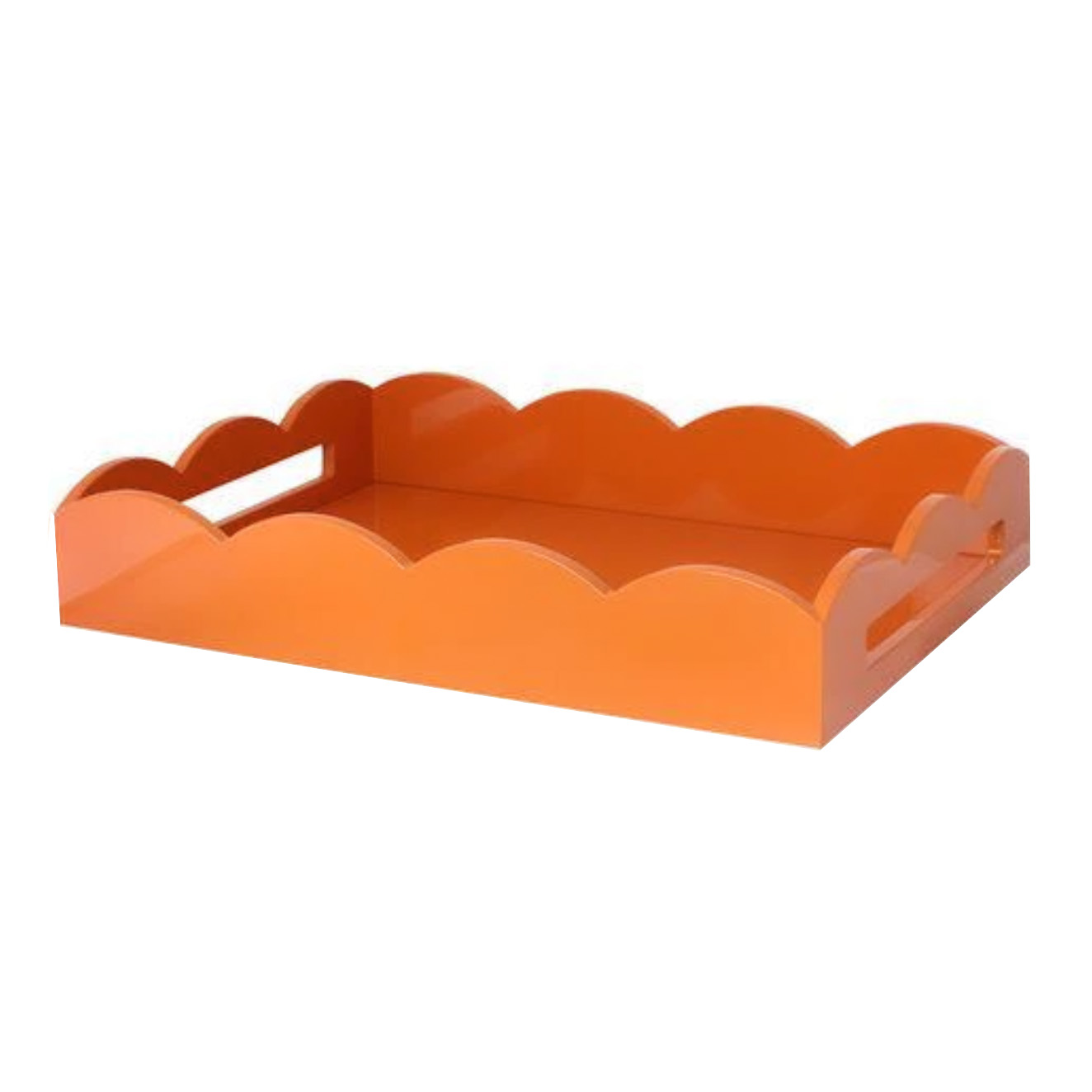 SCALLOPED TRAY ORANGE