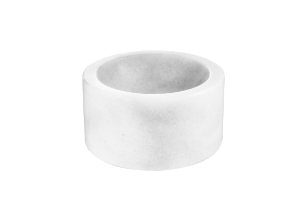 BOWL CONEX HONED WHITE MARBLE