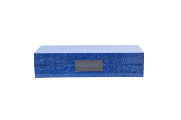 8X11 BOX BLUE SHANGREEN SIL
