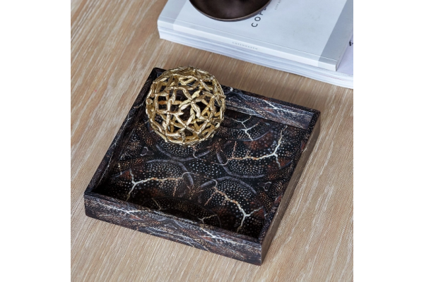 PRINT Lacquer Tray 19*19*3,5 Snake