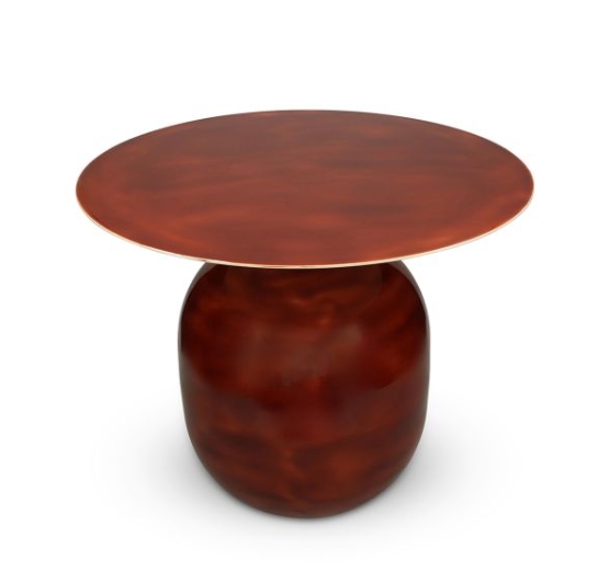 Mesa auxiliar metal red clay MIO SMALL