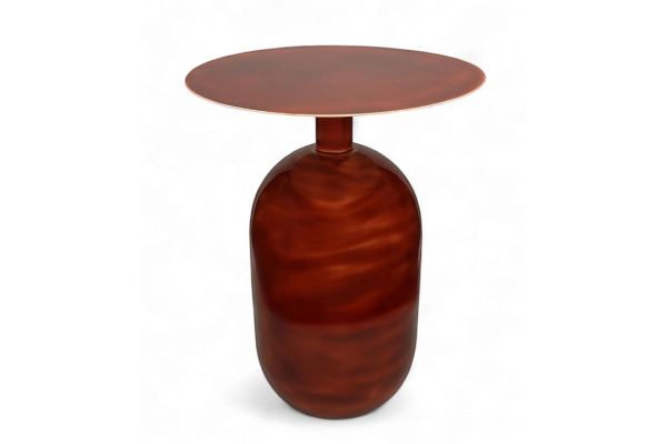 Mesa auxiliar metal red clay MIO