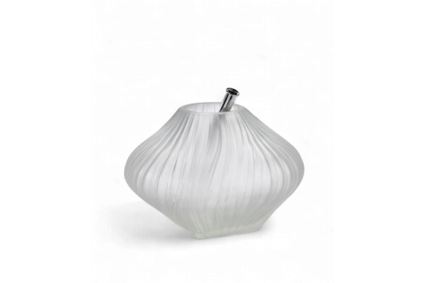 Vase with glass tube 04 transparent matt Josephine