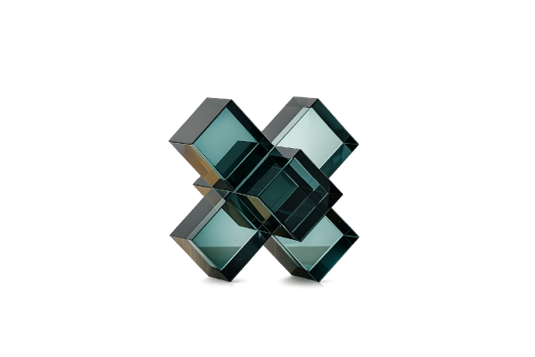 CUBOS CRISTAL AZUL