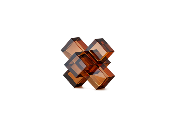 CUBOS CRISTAL AMBAR
