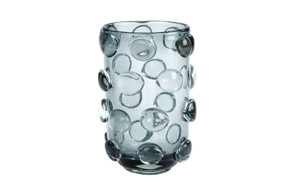 Rondelle Vase-Grey-Lg