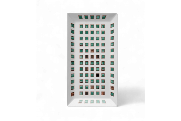 La Finestra Sul Cortile Vide-Poche rectangular de porcelana #4