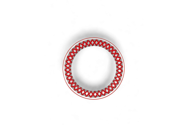 Riviera Dessert Plate RED