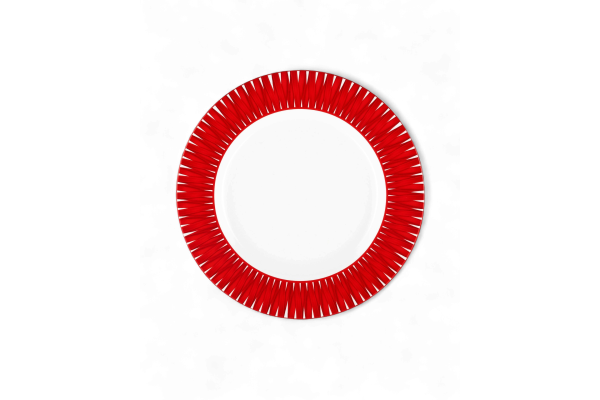 Riviera Dinner Plate Red