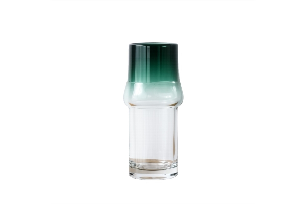 JARRON VIDRIO LENA. VERDE