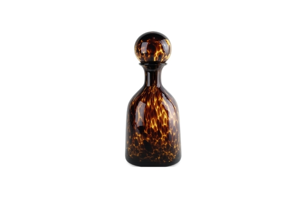 GLASS BOTELLA LEOPARDO S