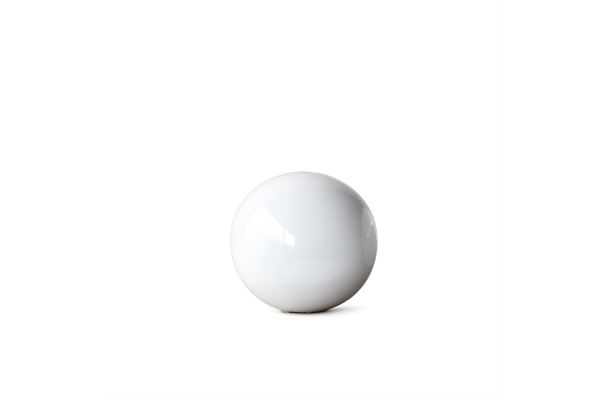 BOLA CERAMICA LISA BLANCA BRILLO GRANDE