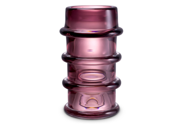 VASE BLOOM pink glass