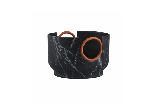 VASE PORTORO PM MATTE BLACK
