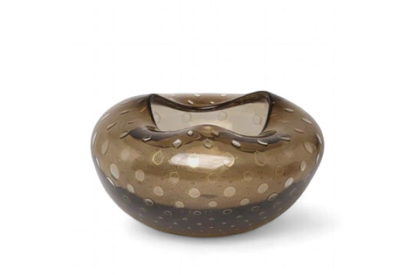 VASE OCEAN FUME-GOLD