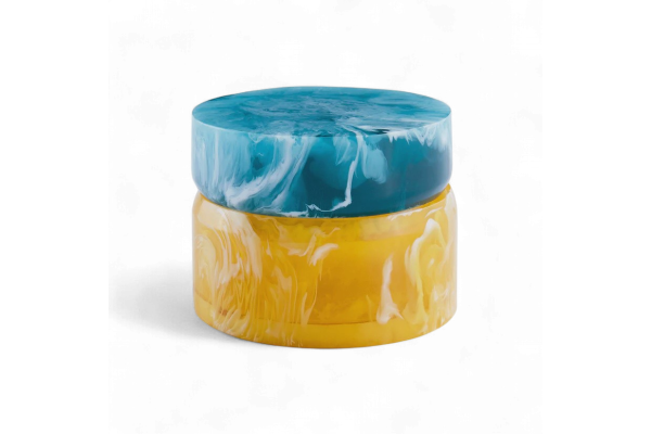 Como Box - Small - Yellow/Turquoise