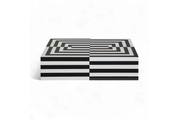 OP ART BOX - LARGE - BLACK AND WHITE