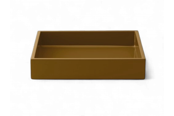 LUX Lacquer Tray 19*19*3,5  Straw