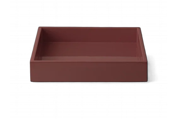 LUX Lacquer Tray 19*19*3,5 Rusty Red