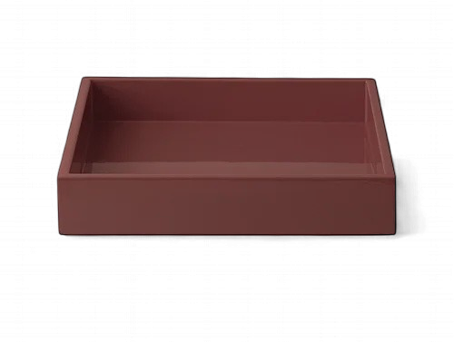 LUX Lacquer Tray 19*19*3,5 Rusty Red