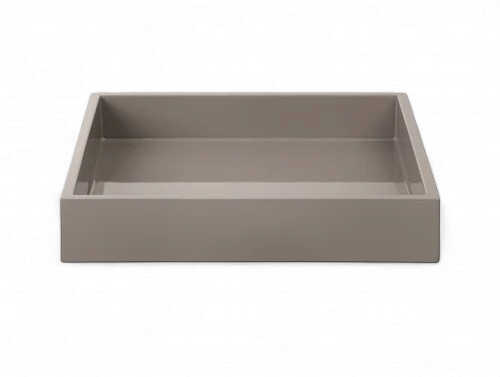 LUX Lacquer Tray 19*19*3,5 Warm Grey