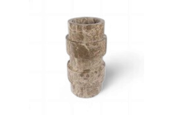 BROWN 'MUD' MARBLE OBJECT 'VIDA'
