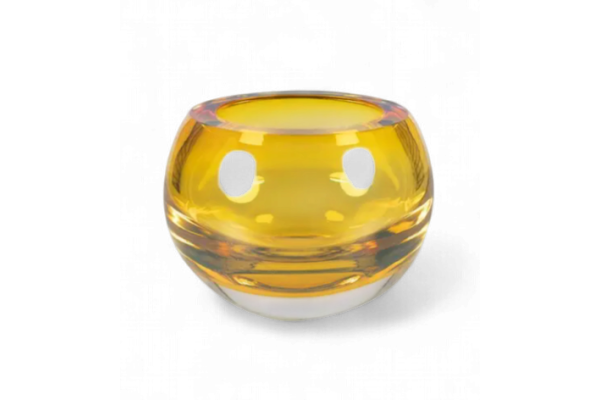 Glass Bowl L Amber
