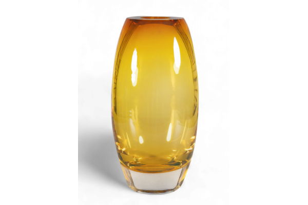 Glass Bullit Vase M Amber