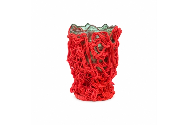 SPAGHETTI SP.VASE M cl aqua,coral red
